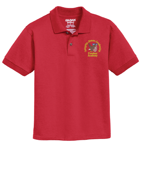 Freedom Academy Gildan® Youth DryBlend® 6-Ounce Jersey Knit Sport Shirt