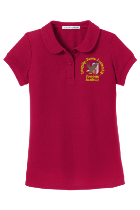 Freedom Academy Port Authority® Girls Silk Touch™ Peter Pan Collar Polo